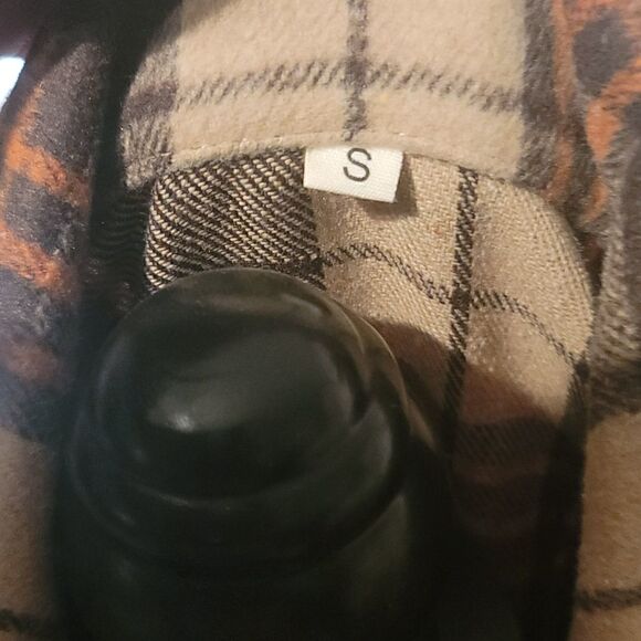 Plaid Unisex Button Snap Shirt/Jacket Size S - Picture 4 of 6